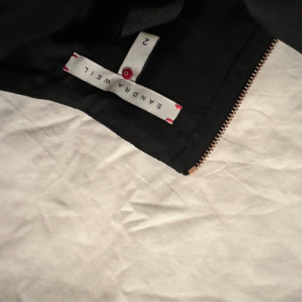 Sandra Weil Black Crop Top